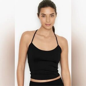 Victoria's Secret On Point Strappy Tank Top w Metal Detail, Black, Sz XL